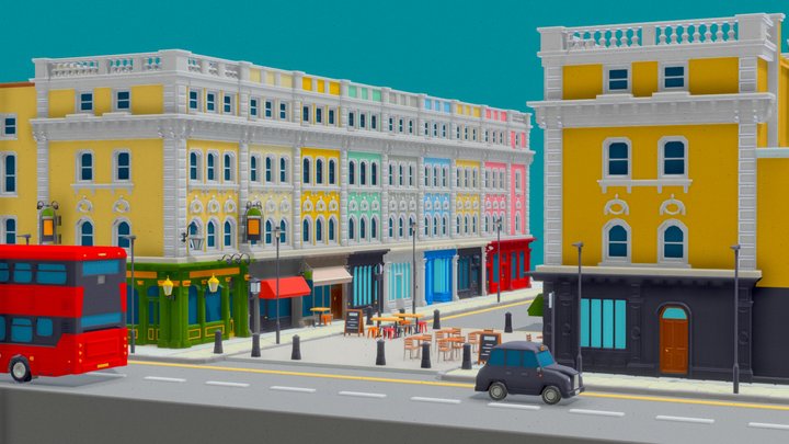 FM Polygon UK Museum Street 3D Model