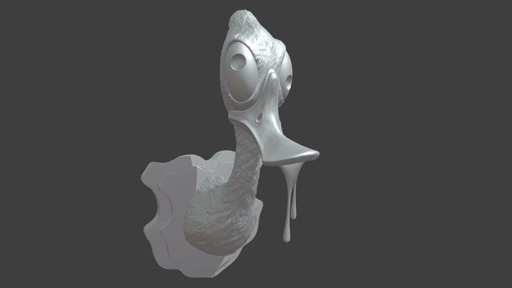 Canard baveu 3D Model
