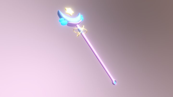 Magic Moon Sceptre 3D Model