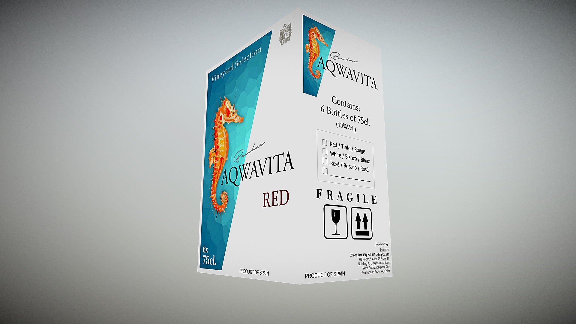 AQWAVITA 3D BOX WHITE