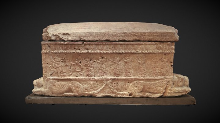 Sarcophagus of Ahiram king of Byblos 3D Model