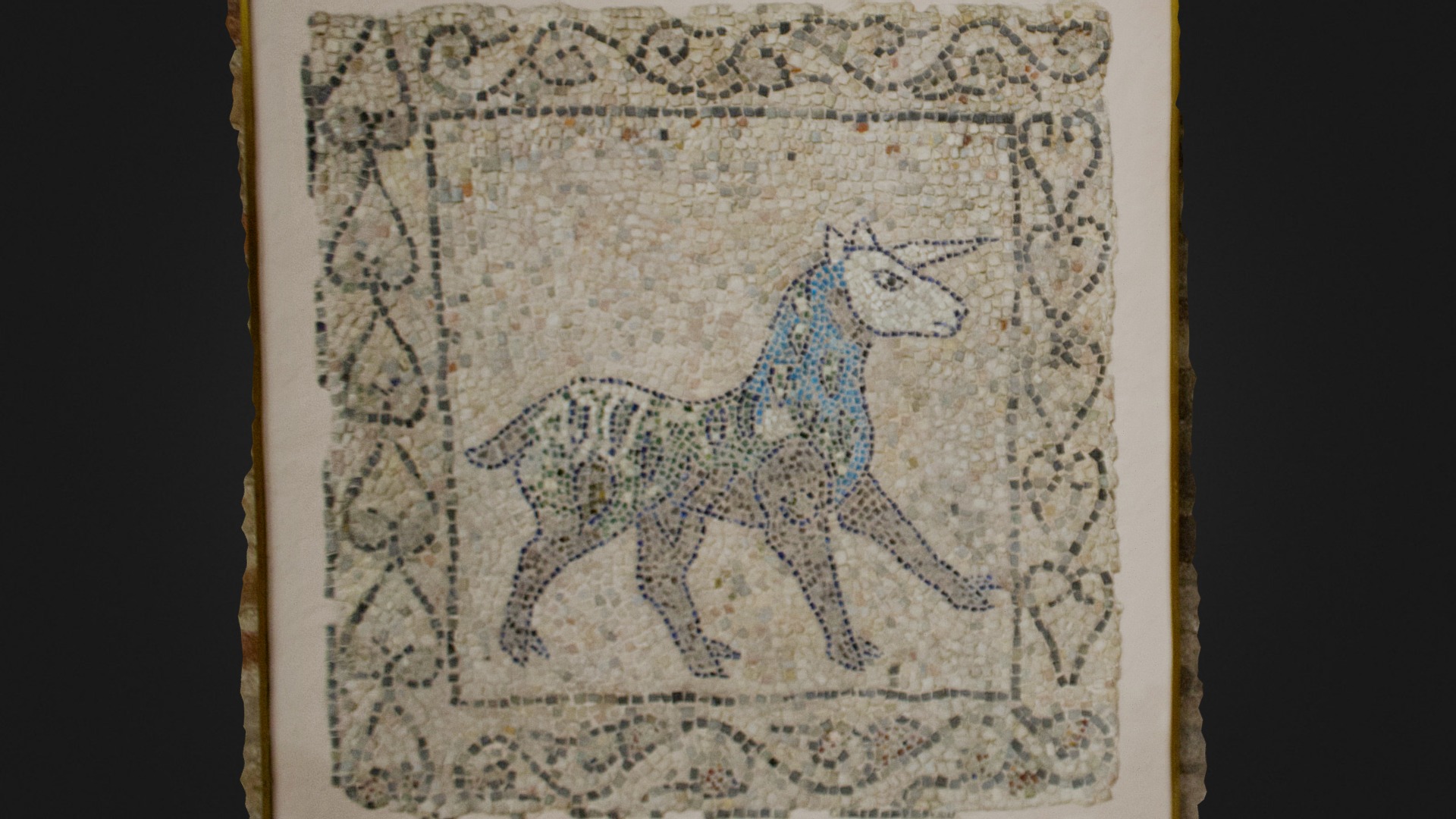 3D model S. Giovanni Evangelista Mosaico Unicorno - This is a 3D model of the S. Giovanni Evangelista Mosaico Unicorno. The 3D model is about a drawing of a horse.