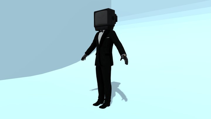Skibidi Toilet (Tv Man) 3D Model