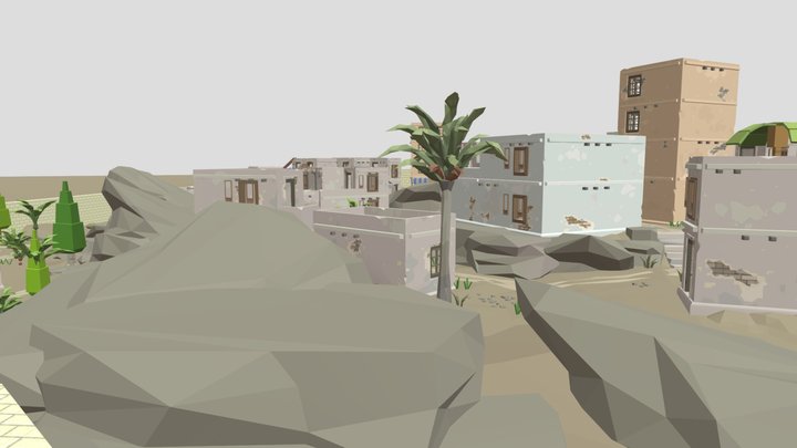 chicken gun deserttown3 3D Model