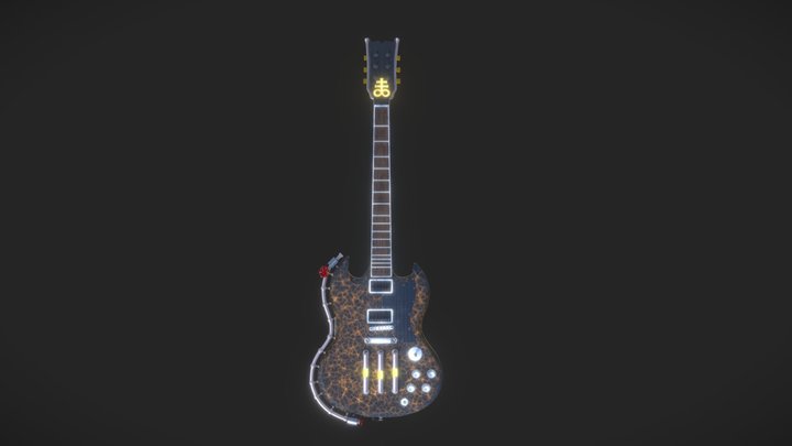 Custom Sg electric Guitar-Version 1 3D Model