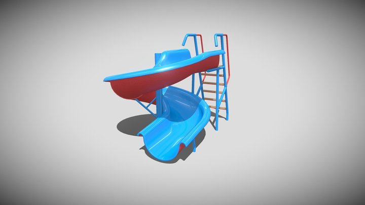 Pool slide 3D Model