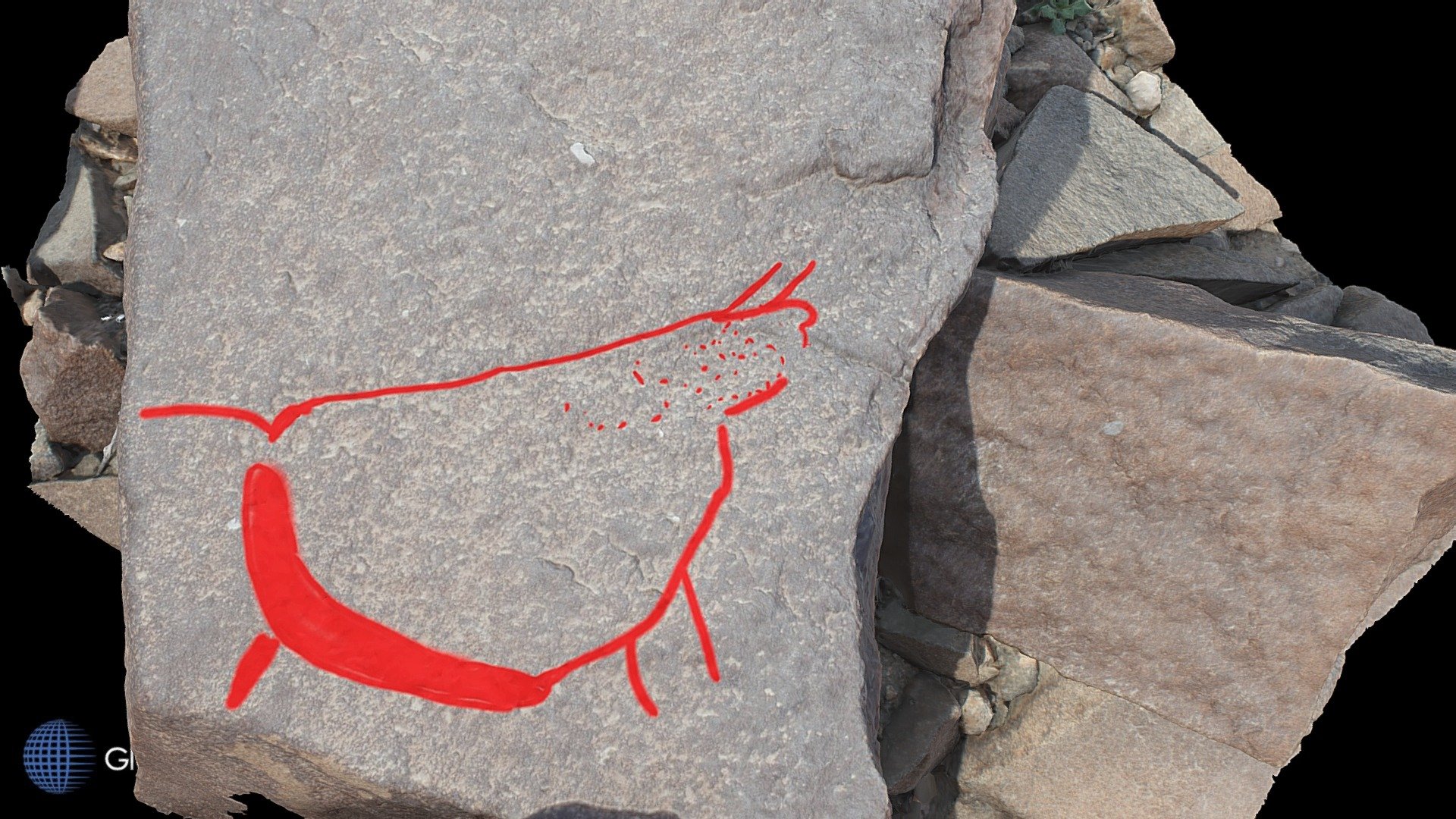 Petroglyph H4 Khatm Al Melaha, Kalba, Sharjah
