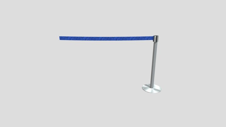 Poste_separador_queue_Barrier – Gratis 3D-model STL