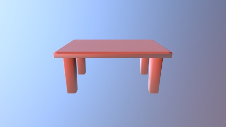 Stolik 12072017, begginer model 3D Model
