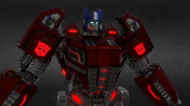 Fall of Cyber Tron: Optimus Prime 3D Model
