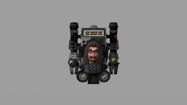 Geeky Jesus Skibidi Toilet 3D Model
