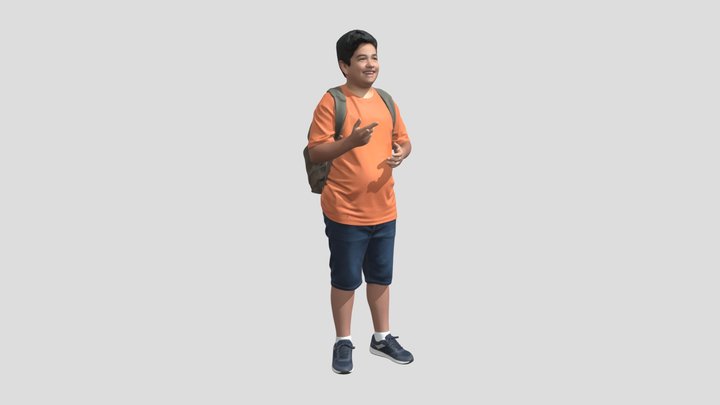 Boy with Backpack