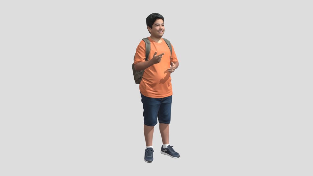 Boy with Backpack