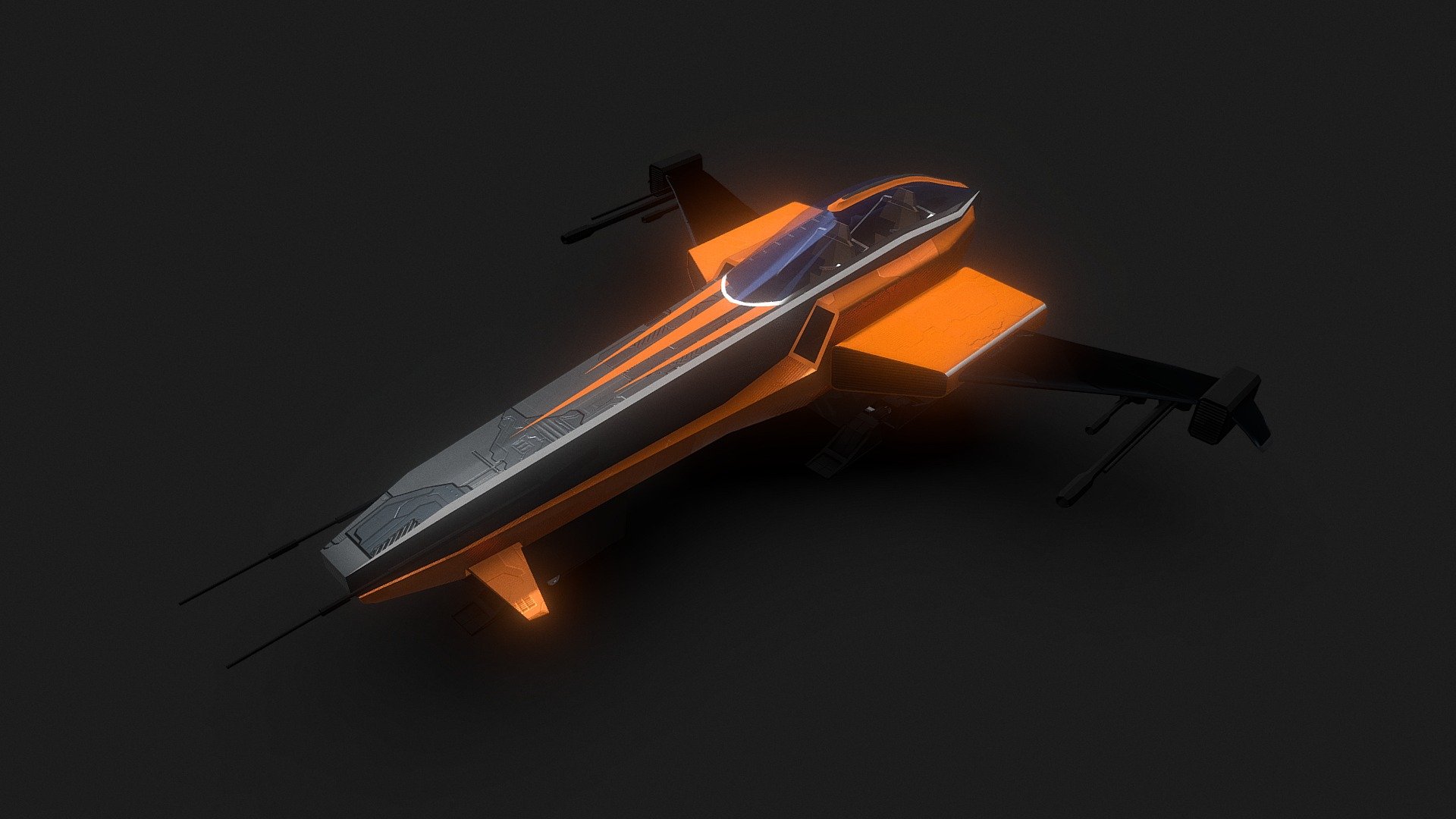 Spaceship Fighter 3d Model By Alkan Gözar Alkangozar D9158ed Sketchfab 6170