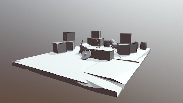 Fantasy Weaponstore Diorama 3D Model