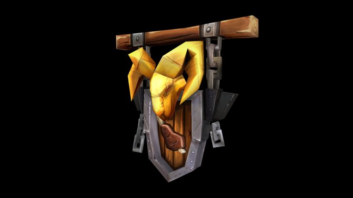 DAE Heartsign - Dwarf Butcher 3D Model