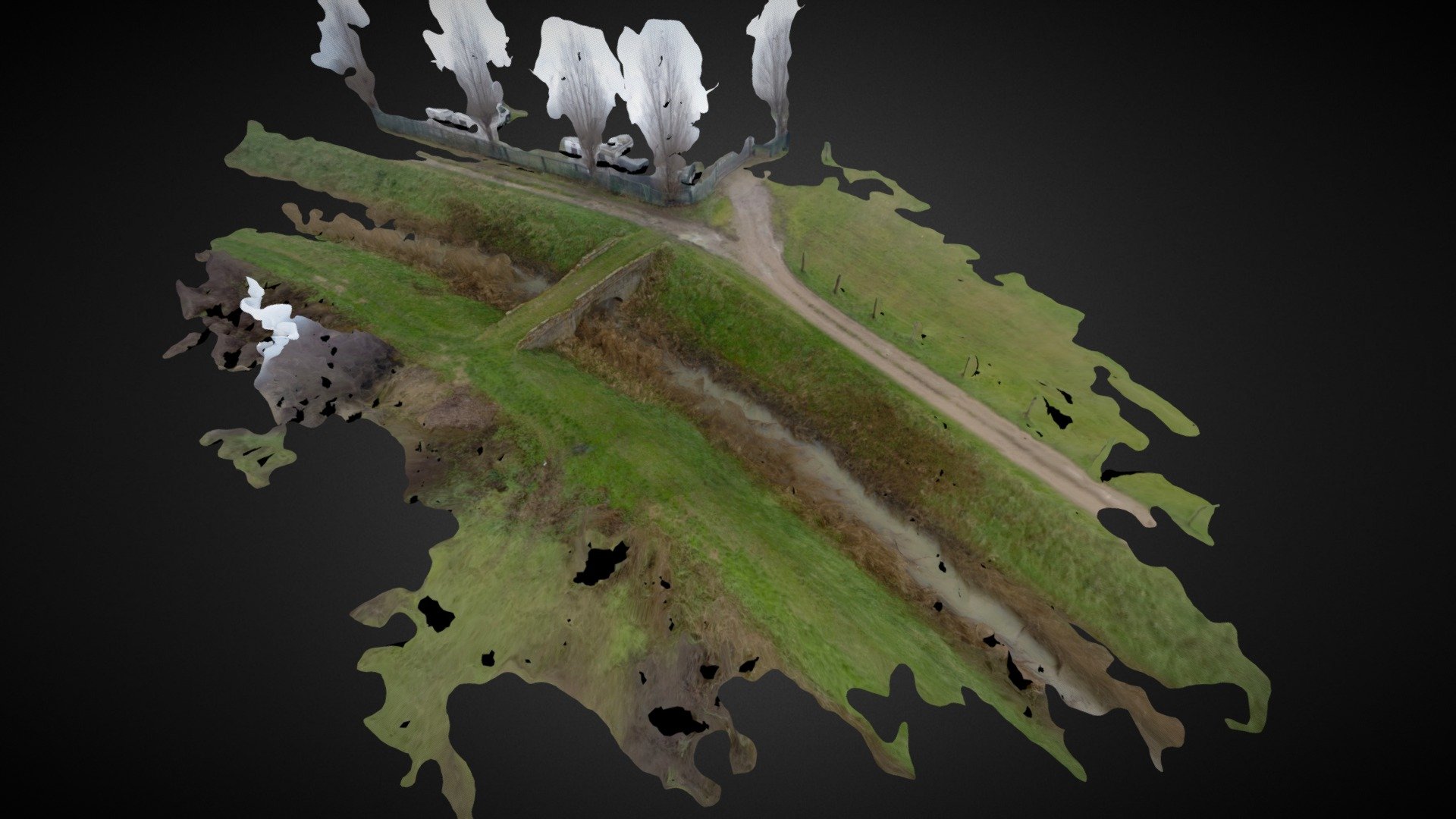 Old bridge - processed by Pix4Dmapper