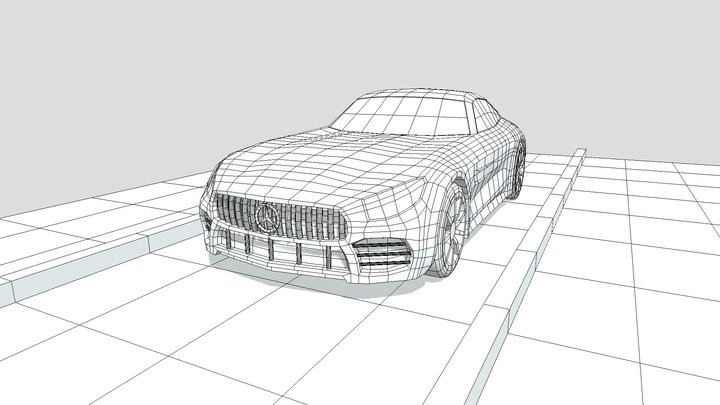 Mercedes AMG GTR 3D Model