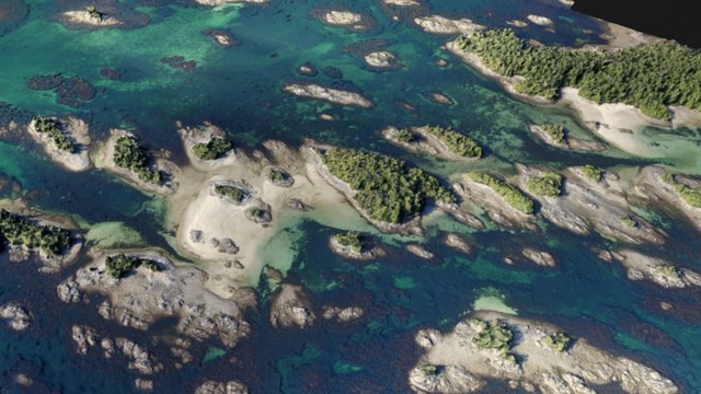 McMullin Islands Seascape 3D Model