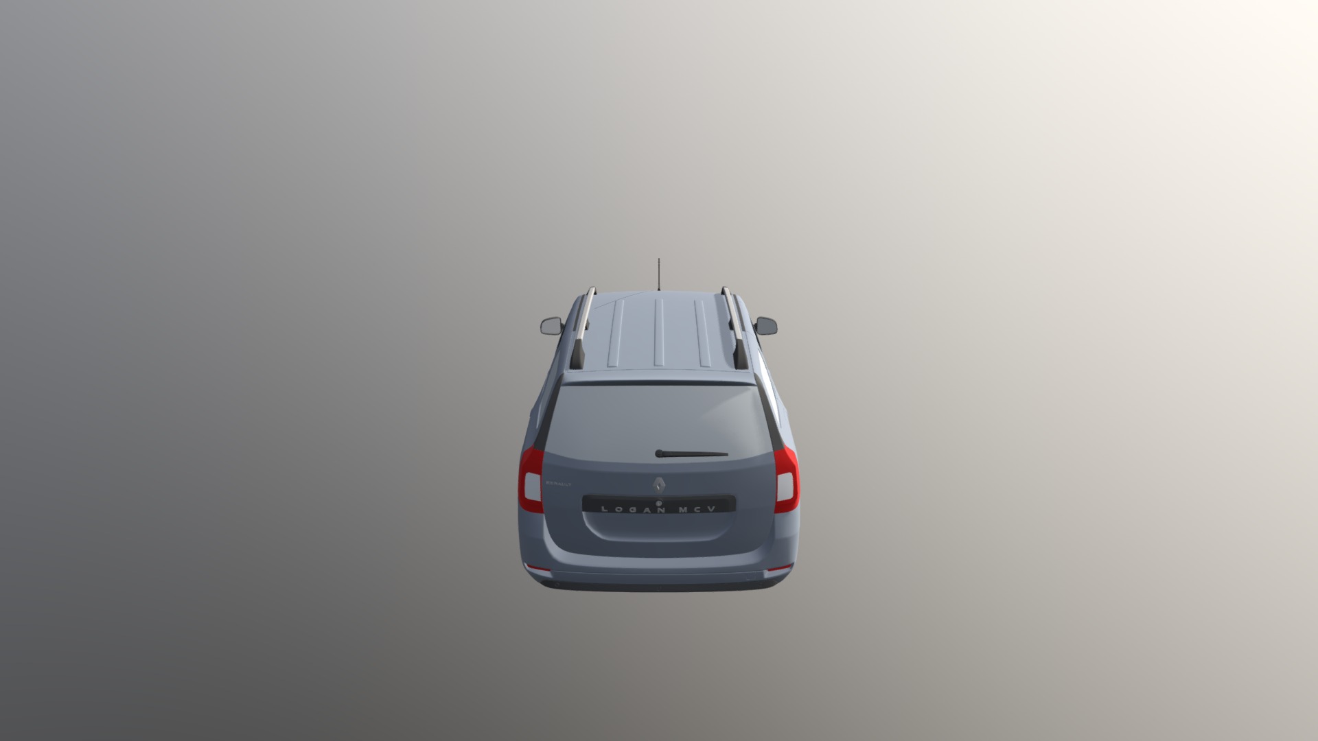 3D model Renault Logan MCV 2018 Fbx - This is a 3D model of the Renault Logan MCV 2018 Fbx. The 3D model is about a white car with a red stripe.