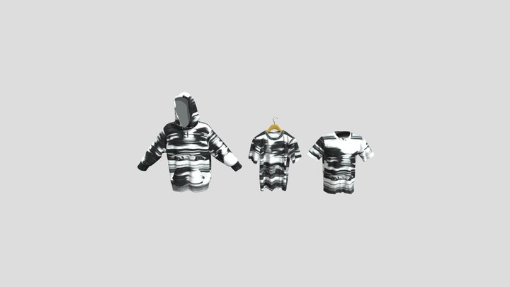 Hoodies and T-shirts 3D Model