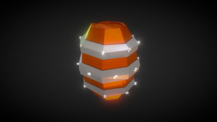 Barril - Barrel Low Poly 3D Model