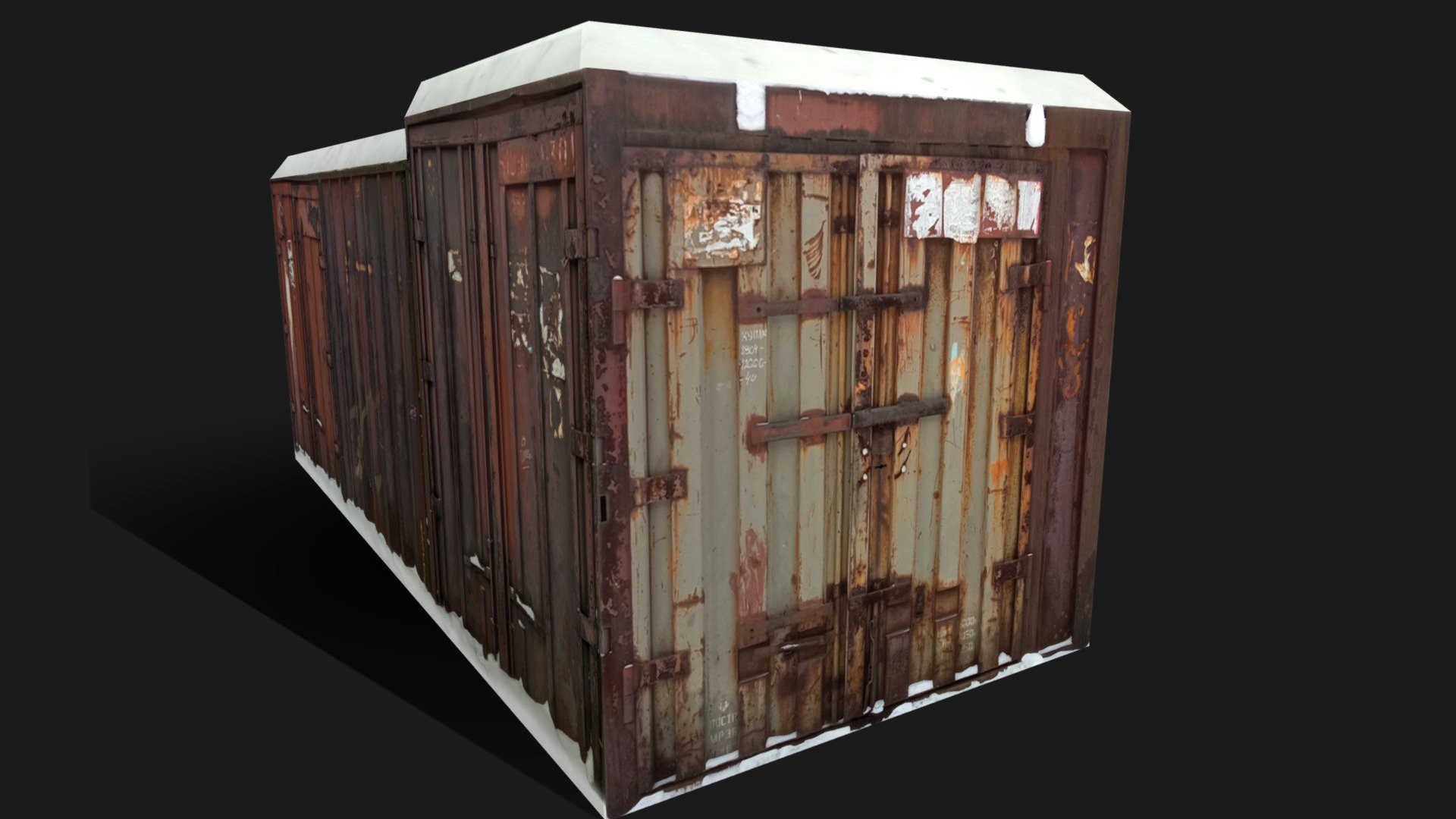 Rusty Container01 SNOW