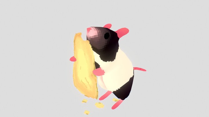 Mr Mouse having a snack – Modello 3D gratuito STL