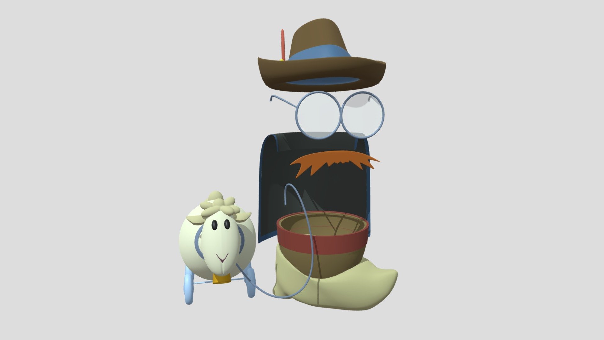 Noodle Blabberbop Costume (with Toy Sheep)