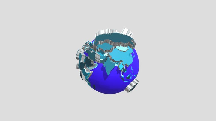3d data visualization earth 3D Model
