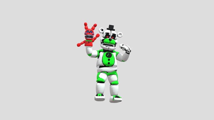 Faertoon Freddy FNAF ar 3D Model