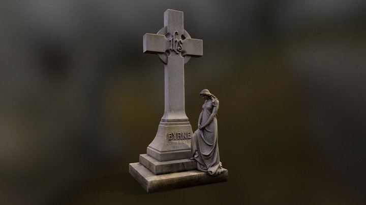 Grave Marker - Photogrammetry 3D Model