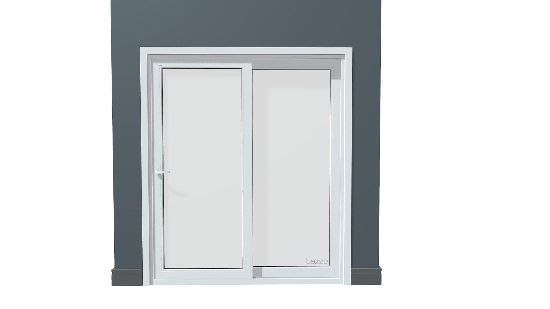 PORTA DE PVC - CORRER - 2 FOLHAS — Sketchfab embed 3D viewer