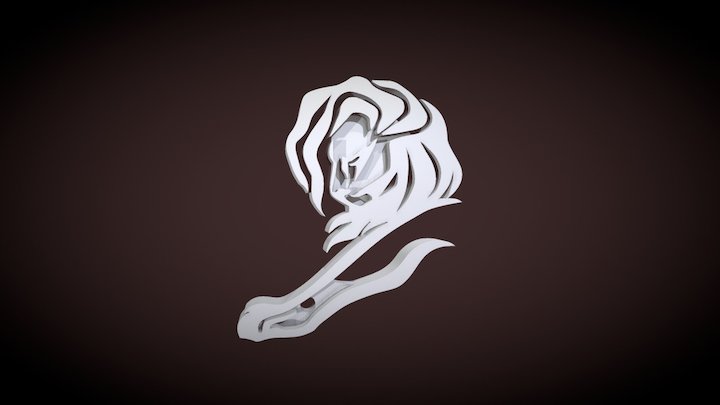 Keychain Cannes Lions Logo 3D Model