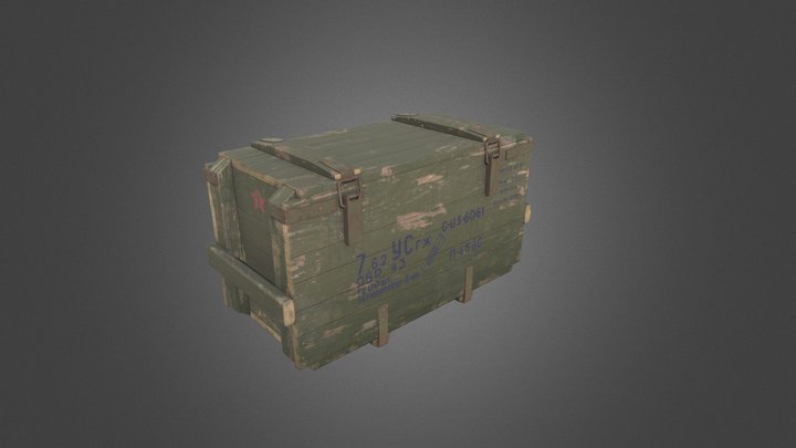 Military_crate_low(test) 3D Model