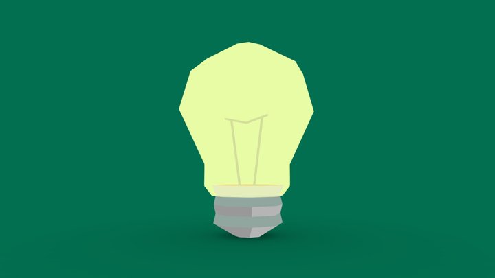 Low-poly Electric bulb