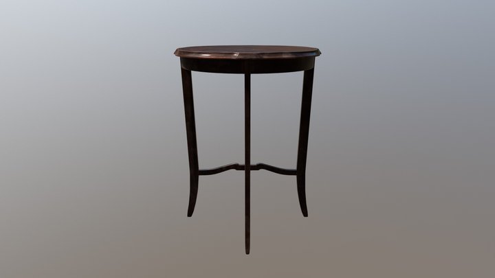 Victorian mahogany side table 3D Model