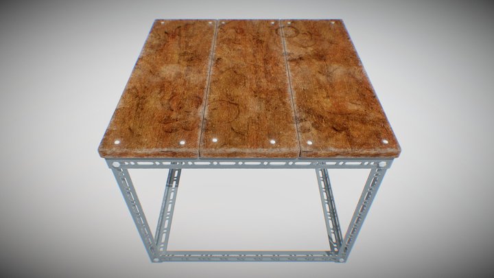 Industrial Coffee Table – Modello 3D gratuito STL