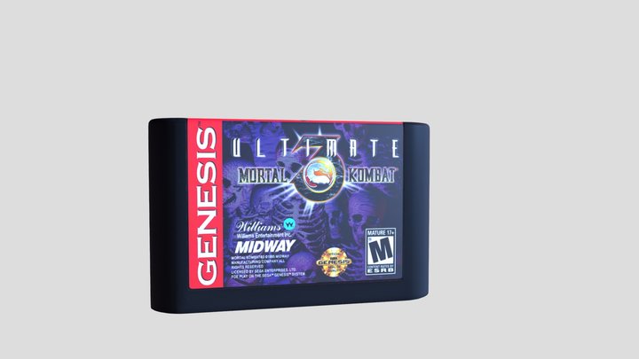 CARTRIDGE SEGA MegaDrive 3D Model