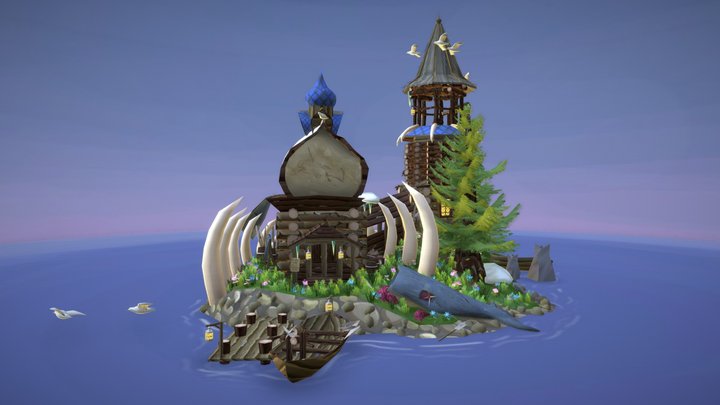 Whaling Cabin - Seafarer's Paradise 3D Model