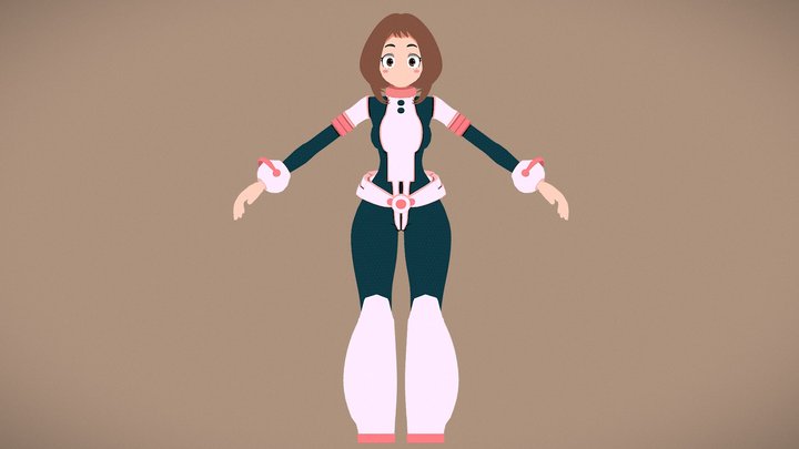 Uraraka Ochako - A Pose 3D Model