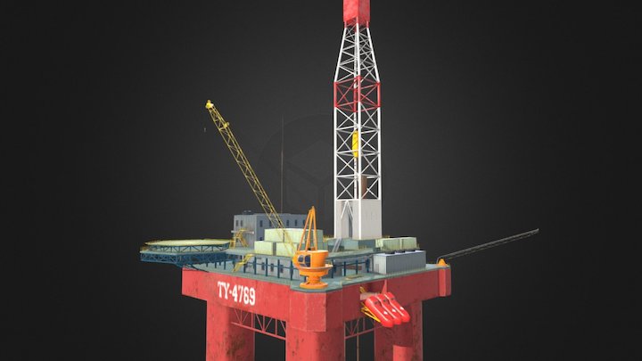 Oil Platform 3D Model