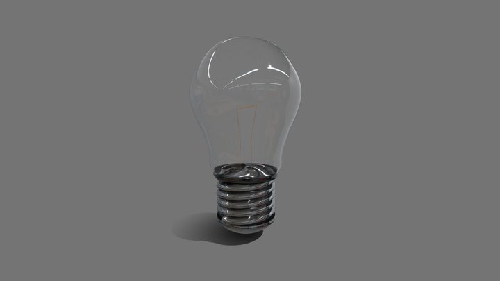 Modern Light Bulb 3D Model