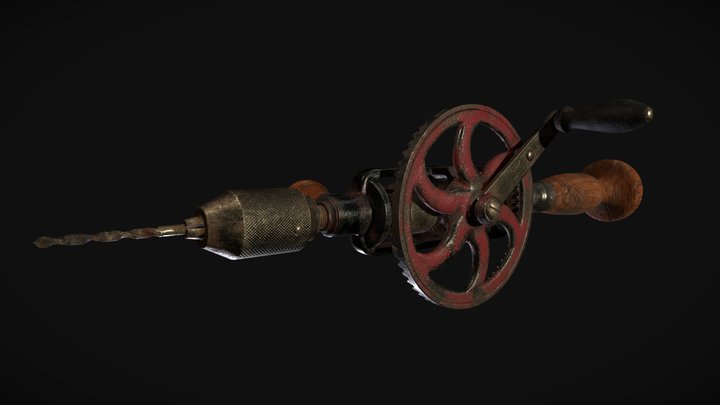 Old Miller Falls Drill No. 980 - DAE Assingment 3D Model
