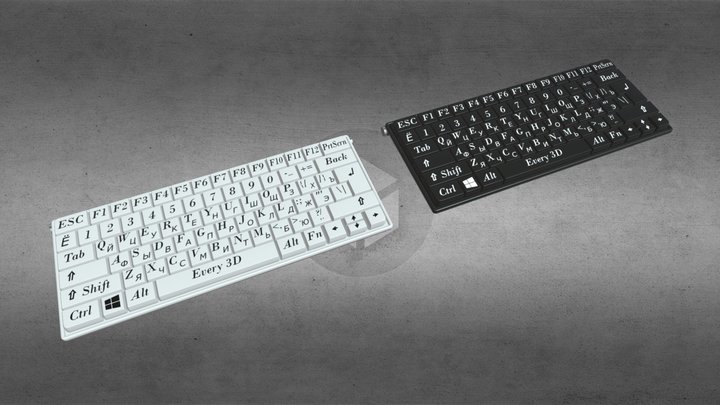 Keyboard | Wireless keyboard | Клавиатура – Modello 3D gratuito STL