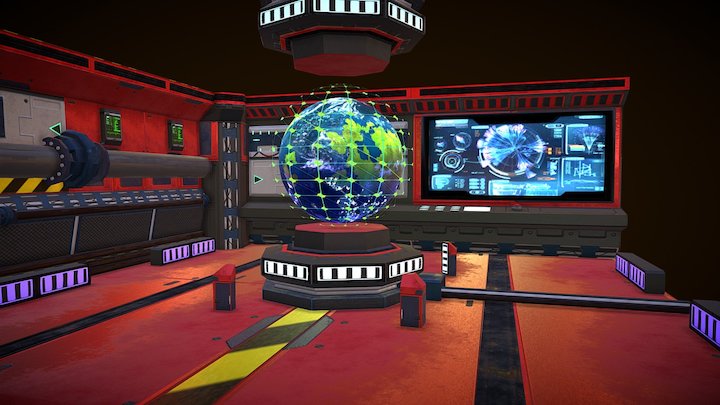 Sci-fi Diorama 3D Model