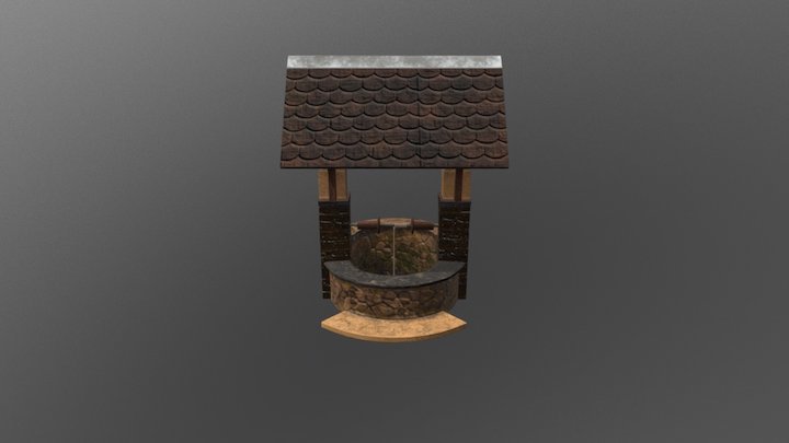 Wishing Well Model Layered UV 3D Model