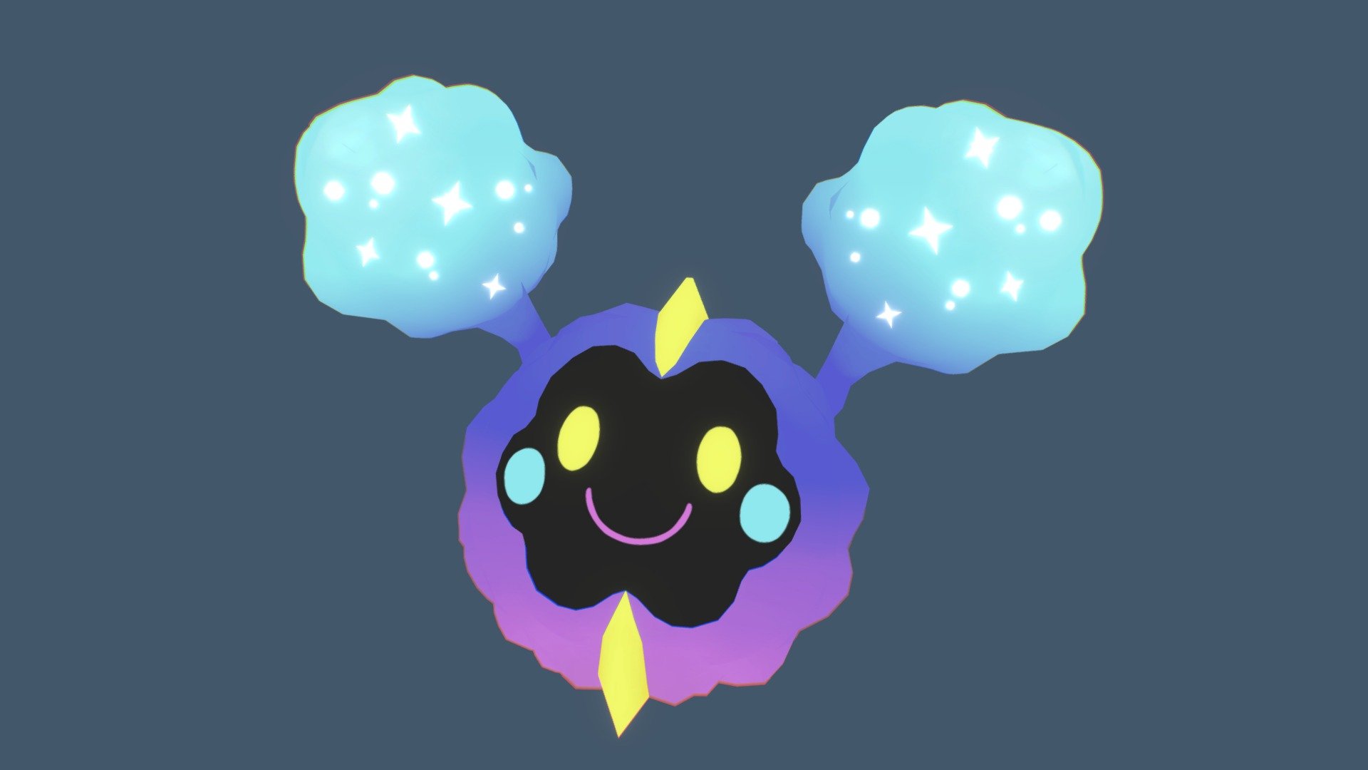 Pokemon Cosmog Cosmoem Lunala 3D model 3D printable