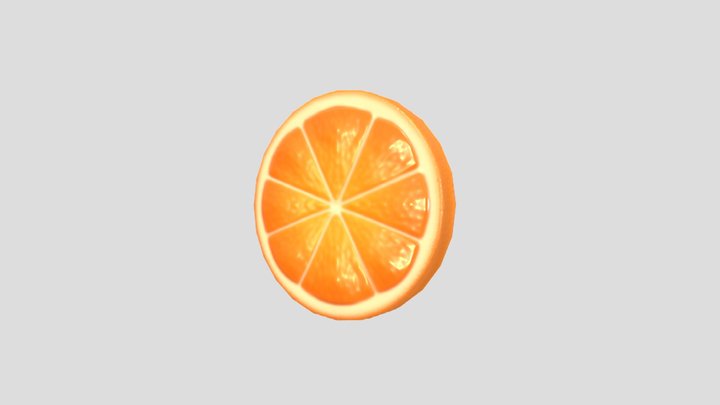 Orange Slice 3D Model