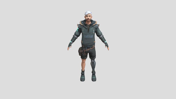 Fit Man tai chi 3D Model